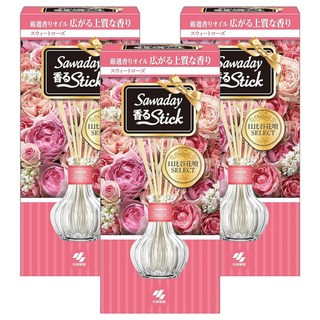 小林製藥 Sawaday 精油擴香劑 70ml, 玫瑰香, 3件