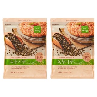 Baedaegam 綠豆粉, 400g, 2個