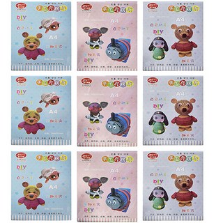 Bluemato A4瓦楞紙2 016 3種 x 3組, 粉紅色, 黃色, 綠色, 1套