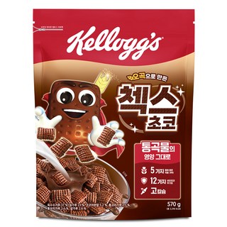 Kellogg'S Chex Choco 五穀巧克力格格脆麥片, 570g, 1包