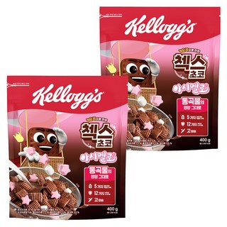 家樂氏格子巧克力棉花糖, 400g, 2包