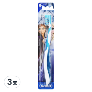 Oral-B 歐樂B 冰雪奇緣兒童牙刷 8歲以上, 顏色隨機, 1入, 3支