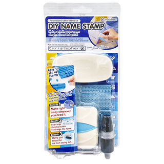 Shachihata 寫吉達 日本DIY防水印章套組, 可客製化姓名, EGA-C1S, 1組