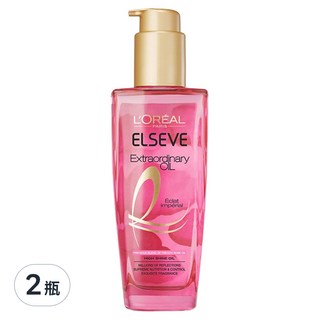 L'OREAL PARiS 巴黎萊雅 金緻護髮精油 玫瑰精華, 深層保濕滋潤 護色 髮絲彈性活力, 100ml, 2瓶