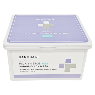 BANOBAGI 佰諾佰琪 積雪草面膜 舒緩修復 早安面膜 快速補水 提亮膚色, 30片, 1盒