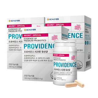 프로비던스 시크릿 유산균, 30정, 3개