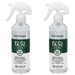台塑生醫 Dr's Formula 除臭清新噴霧瓶 清爽茶香, 255g, 2瓶