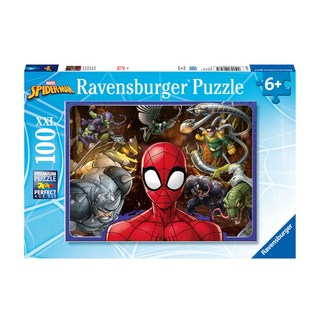 Ravensburger 德國維寶 拼圖 蜘蛛人 RV10728, 蜘蛛人 紅色, 100片, 1盒