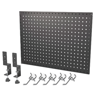 撥撥的架子 洞洞板 屏風桌邊夾連結合器, 1組, 黑砂