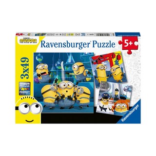 Ravensburger 德國維寶 拼圖 小小兵2 三入組, 147片, 1盒