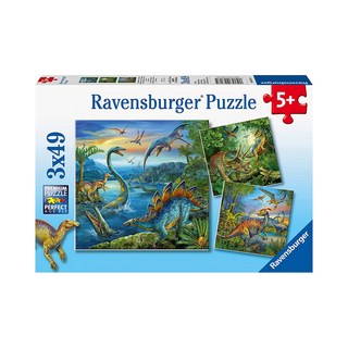 Ravensburger 維寶 拼圖, 恐龍世界 藍色, 147片, 1組