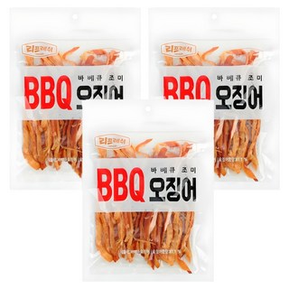 Refresh BBQ燒烤魷魚絲, 200g, 3包