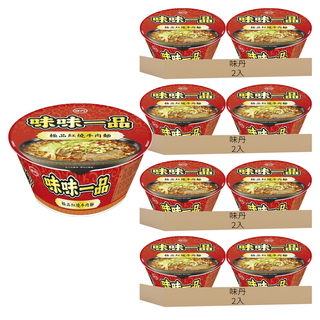 味丹 極品紅燒牛肉麵 181g, 8入