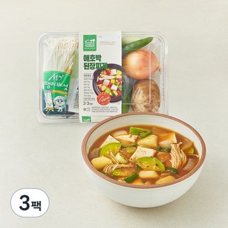 프레시밀 애호박 된장찌개, 710g, 3팩