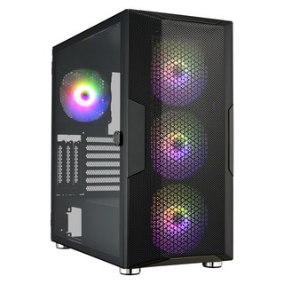 FSP 全漢 電腦機殼 465 x 230 x 477mm 黑色 7.9kg, CUT592, 1個