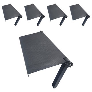 집사람 TV 상단 선반 셋톱박스 거치대, 블랙, 5개