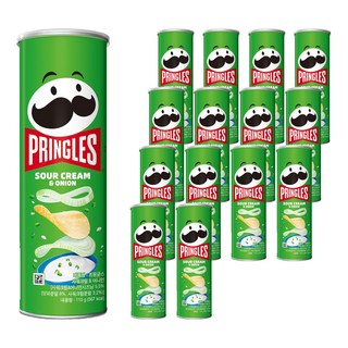 프링글스 사워크림 앤 어니언, 110g, 15개