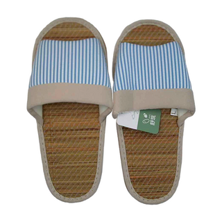 8036線條室內蓆拖鞋-藍28, 尺寸28, 鞋面-布, 中底-藺草, 大底-乙烯醋酸乙烯酯共聚合物, 28, 藍色, 1雙