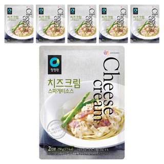 청정원 치즈크림 스파게티소스, 250g, 6개