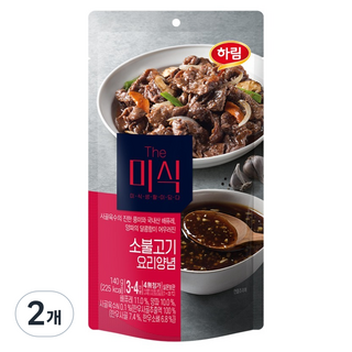 더미식 소불고기 요리양념, 140g, 2개