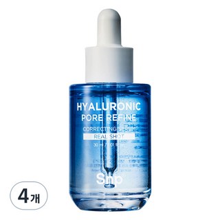 Snp 玻尿酸毛孔緊緻修護精華液 Real Shot, 30ml, 4瓶