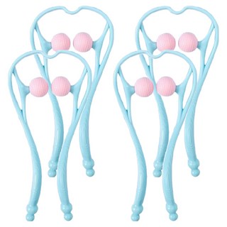 EORIN 경추 목 마사지기, 4개, 하늘색