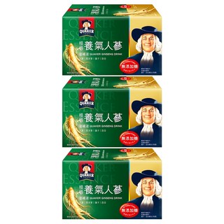 QUAKER 桂格 無糖養氣人蔘, 60ml, 6瓶, 3盒