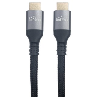 UNI STAR HDMI協會認證 超高畫質影音線 公對公 8K 120Hz 高速傳輸 適用於電視/電腦/喇叭, UHI-007, 1條