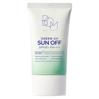 BOM 綠色紫外線防曬霜 SPF50+ PA++++, 50ml, 1入