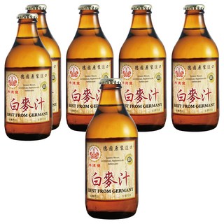 崇德發 白麥汁, 330ml, 6瓶