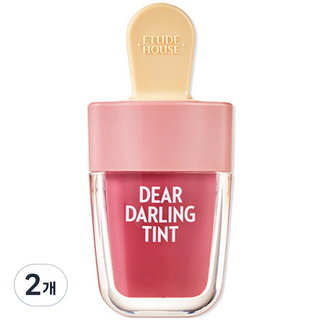 ETUDE House Dear Darling水凝膠唇釉, 蜜紅豆紅, 4.5g, 2個