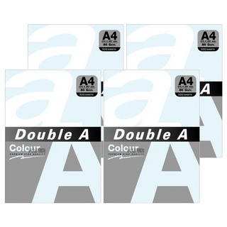 Double A 彩色影印紙 A4 80磅 500張/包, 4包