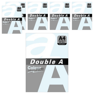 Double A 彩色影印紙 A4 80磅 500張/包, 6包