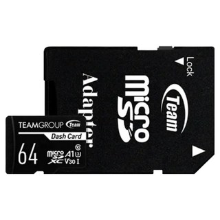 TEAMGROUP 十銓 64GB 快閃記憶卡, Micro SDXC, A1 U3 V30, 高相容性, 五年保固, 1組