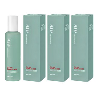 FLEEF 男士積雪草蘆薈鎮靜全效合一, 200ml, 3個