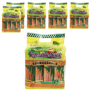 御之味 蔬菜棒棒餅, 256g/袋, Set 16包, 豐富蔬菜, 酥脆口感, 方便攜帶, 6袋
