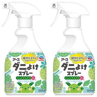 EARTH 地球製藥 布製品驅蟎噴霧 草本香, 350ml, 2瓶