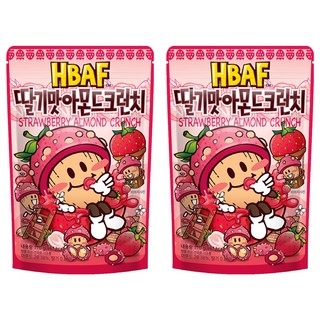 HBAF 杏仁脆果 草莓口味, 170g, 2包