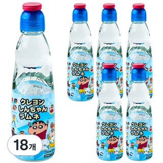 RAMUNE 蠟筆小新彈珠汽水, 200ml, 18個