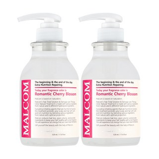 MALCOM 瑪律科姆 護髮素 浪漫櫻花香, 520ml, 2入