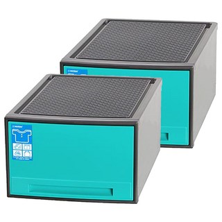 KEYWAY 聯府 馬卡龍抽屜整理箱 R2-0201, 藍色, 2個