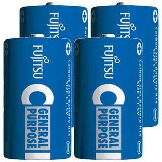 Fujitsu 富士通 2號碳鋅電池, 無汞無鎘無鉛 環保無毒, 2顆, 2組