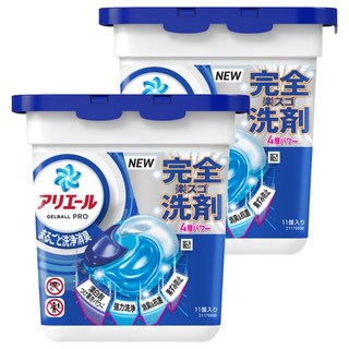 ARIEL 日本原裝進口 極淨進化4D抗菌去漬洗衣球 藍色, 11顆, 2盒