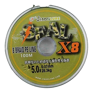 Jindo Lure SEAL 8 Braid PE Line 100M, 綠色, 1個