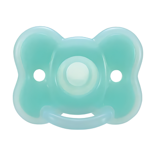 Richell 利其爾 矽膠安撫奶嘴 全矽膠材質 附收納盒, 3個月以上, 蝴蝶結, 1個