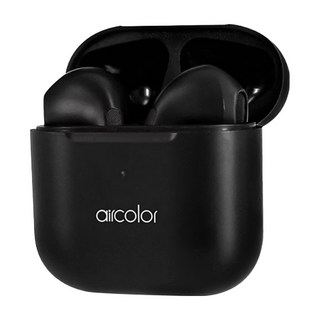 aircolor Pure Cutie 真無線藍牙耳機, HiFi高音質, IPX5防水等級, AC-1903B, 玄青黑