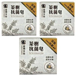 TAIWAN TEKHOO 臺灣茶摳 茶樹抗菌皂, 9個, 100g