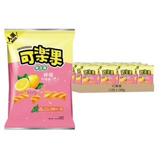 可樂果 豌豆酥 檸檬玫瑰鹽口味, 188g, 12包