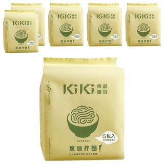 KiKi 食品雜貨 蔥油拌麵 Set, 日光麵條 非油炸 純手工製麵, 5包入, 30包