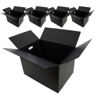 코멧 두꺼운 이사박스 3T 3호~7호 5개입, 블랙, 5개